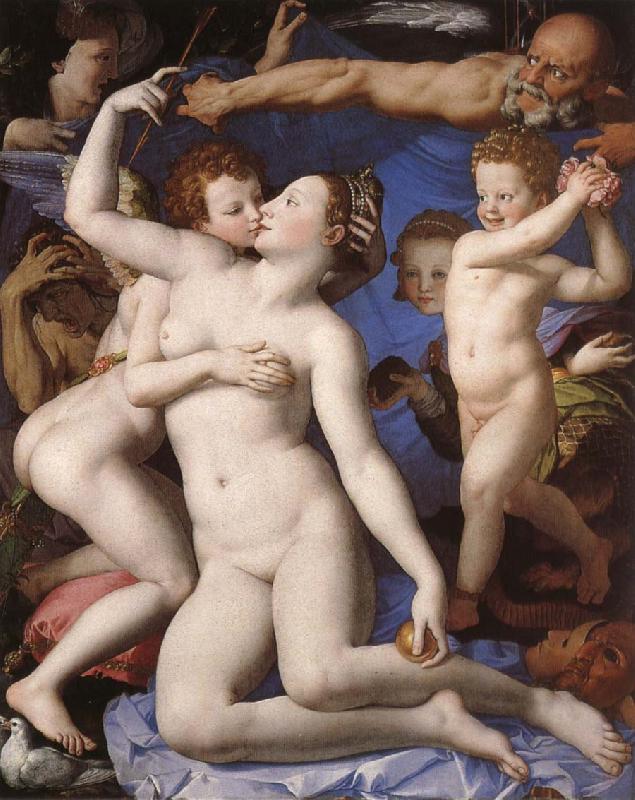 BRONZINO, Agnolo Allegories over Karleken and Time